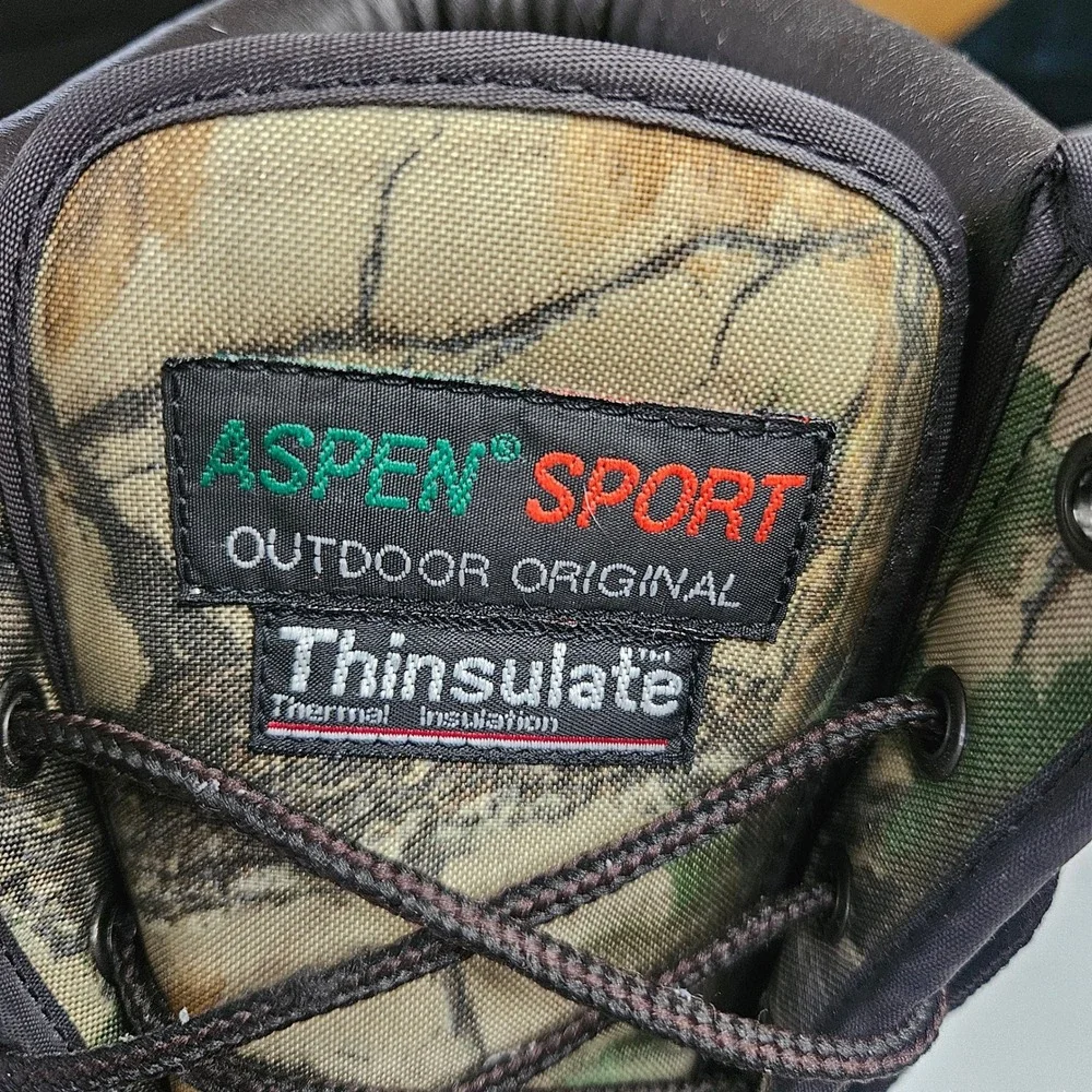Aspen Sport Mens Duck Boots Camo Thinsulate Insulated Hunting Rain Boots Size 8‎